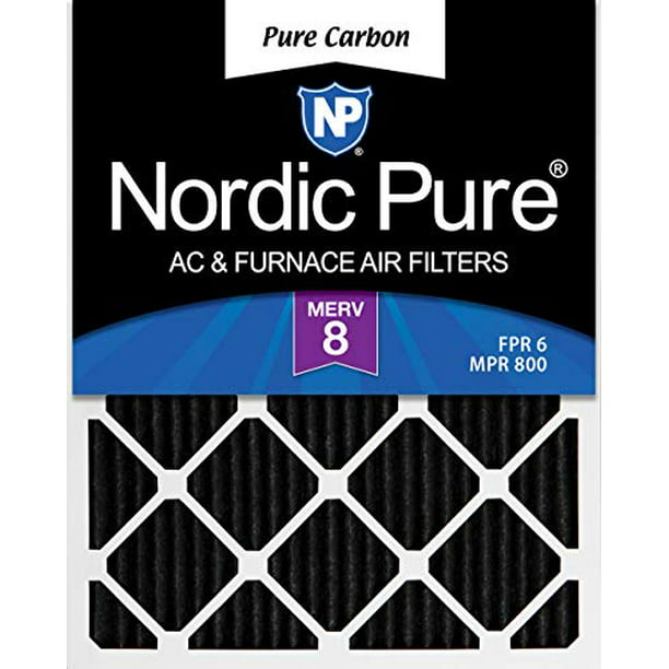 Nordic Pure 10x30x1 MERV 8 Pleated AC Furnace Air Filters 2 Pack 